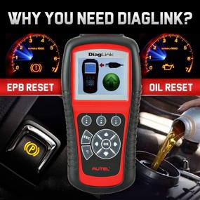 img 1 attached to 🔧 Autel Diaglink OBD2 Code Reader: Extensive All Systems Diagnostic for ABS, SRS, Engine, Transmission, EPB, Oil Reset (DIY Version MD802)