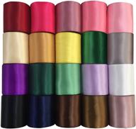 🎀 40 yards of duoqu solid double face satin ribbon, 2 inch wide (available in 20 colors, 2 yards each) logo