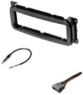 🚗 single din car stereo dash kit + wire harness + antenna adapter for dodge 2002-2007 caravan, 2002-2004 dakota, 2002-2003 durango, 2002-2005 intrepid, 2002-2006 neon, 2002-2005 ram 1500, 2003-2005 ram 2500/3500, 2002-2006 stratus logo