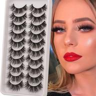 premium eyelashes natural crossed goddvenus logo