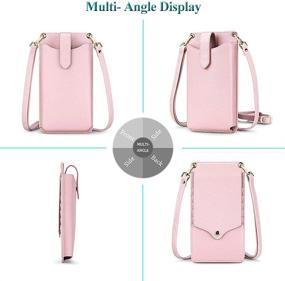 img 3 attached to 🦚 Stylish Peacocktion Small Crossbody Cell Phone Purse: Lightweight Mini Shoulder Bag Wallet for Women with Credit Card Slots