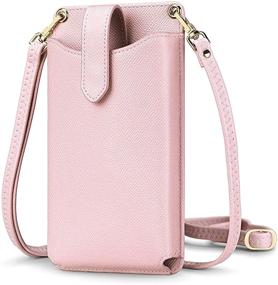 img 4 attached to 🦚 Stylish Peacocktion Small Crossbody Cell Phone Purse: Lightweight Mini Shoulder Bag Wallet for Women with Credit Card Slots