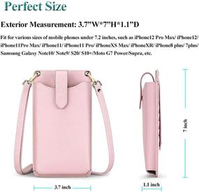 img 1 attached to 🦚 Stylish Peacocktion Small Crossbody Cell Phone Purse: Lightweight Mini Shoulder Bag Wallet for Women with Credit Card Slots