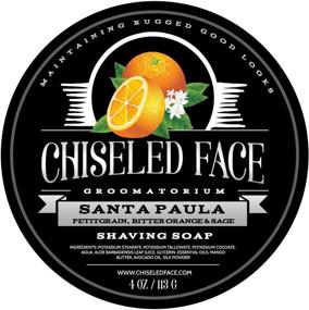 img 1 attached to 🍊 Chiseled Face Groomatorium's Santa Paula Citrus: Exceptional Handmade Luxury Shaving Soap