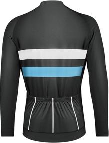 img 3 attached to 🚴 Men's Thermal Long Sleeve Cycling Jersey with CEROTIPOLAR Technology - Fleece Bike Jersey