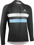 🚴 men's thermal long sleeve cycling jersey with cerotipolar technology - fleece bike jersey logo