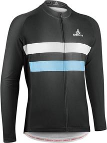 img 4 attached to 🚴 Men's Thermal Long Sleeve Cycling Jersey with CEROTIPOLAR Technology - Fleece Bike Jersey