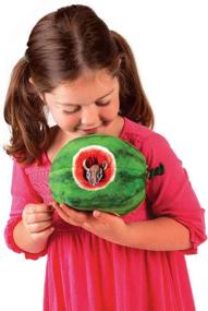 img 1 attached to 🍉 Folkmanis 3128 Chipmunk Watermelon Finger Puppet: Sparkling Fun and Playful Entertainment!