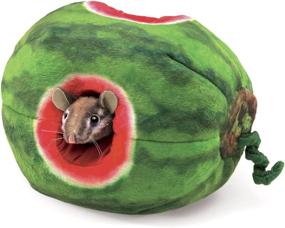 img 4 attached to 🍉 Folkmanis 3128 Chipmunk Watermelon Finger Puppet: Sparkling Fun and Playful Entertainment!