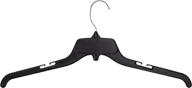 👕 hangon recycled plastic shirt hangers with notches, black, 19 inch, pack of 25 логотип