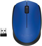 logitech m170 wireless mouse - 2.4 ghz, usb mini receiver, optical tracking, 12-month battery life - blue logo