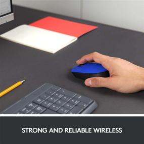 img 3 attached to Logitech M170 Wireless Mouse - 2.4 GHz, USB Mini Receiver, Optical Tracking, 12-Month Battery Life - Blue
