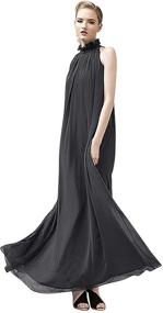img 4 attached to 👗 VSVO Women's Clothing - Sleeveless Chiffon Dresses for Every Occasion
