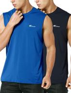 👕 ezrun performance sleeveless bodybuilding lightgrayblackwhite men's clothing: experience unmatched active comfort logo