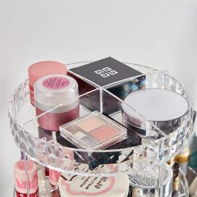 img 1 attached to 💄 GEDLIRE 360 Rotating Acrylic Makeup Organizer: Adjustable Cosmetic Storage Solution for Perfumes, Jewelry, Lipsticks - 5 Layer Large Capacity Display Case for Dresser and Bathroom Accessories