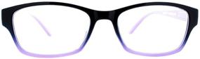 img 2 attached to 🐾 Purple Select-A-Vision Dog Bone Square Reading Glasses with Colorful Pawprints - 2.50 Strength