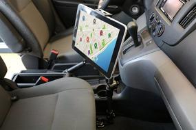 img 3 attached to In-Car Universal Tablet/Smartphone Holder: UTSM-02 Heavy-Duty Mount for Enhanced Mobile Device Stability