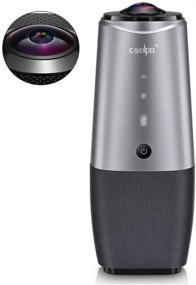 img 4 attached to 📹 AI-Powered Video Conference Camera with 4K Resolution, Microphone and 360° Capability: Enhance Collaboration with Crystal-Clear Video Calls on Zoom, Skype, and Hangouts