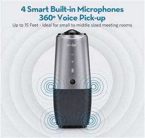 img 1 attached to 📹 AI-Powered Video Conference Camera with 4K Resolution, Microphone and 360° Capability: Enhance Collaboration with Crystal-Clear Video Calls on Zoom, Skype, and Hangouts