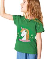 🦄 unicorn dinosaur summer cotton t-shirt for kids | short sleeve tee tops for toddler boys & girls | ages 2-11 years logo