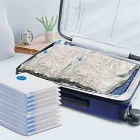 img 2 attached to Maximize Storage Space with 8 Pack Jumbo Vacuum Storage Bags - Ideal for Home and Travel