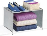 lynk vela closet organizer extra shelf-platinum: enhance your closet space efficiency! logo