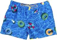 🩳 swimwear for boys: molokai surf elastic drawstring lifeguard clothing logo