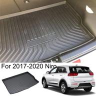 🔧 kaungka cargo liner rear cargo tray trunk floor mat protector for 2017-2019 kia niro logo