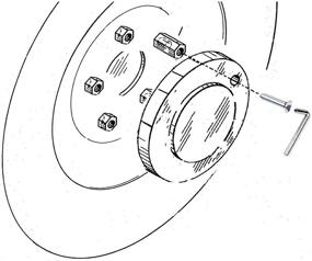 img 1 attached to 🔒 Колеса Cadillac Escalade с 7 спицами: Установите центральный замок крышки для надежной защиты!