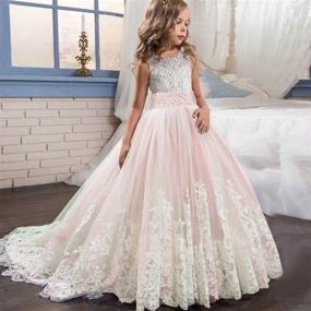 img 3 attached to 👑 Expensive Elegance: NNJXD Princess Pageant Wedding Dresses – Girls' Clothing fit for Royalty!