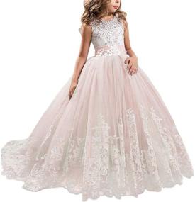img 4 attached to 👑 Expensive Elegance: NNJXD Princess Pageant Wedding Dresses – Girls' Clothing fit for Royalty!
