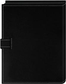 img 2 attached to 📷 Pioneer 4x6 Black Leatherette Frame Cover Album: 24 Pocket Sewn, Strap Closure – Organize your Precious Memories!