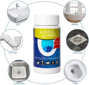 img 3 attached to 🧼 2-Piece Pipe Dredge: High-Efficiency Sink and Drain Cleaner - Magic Bubble Bombs for Fast Foam Cleaning of Kitchen, Toilet Pipeline - Powerful Powder Dredge Agent as Quick Cleaning Tool