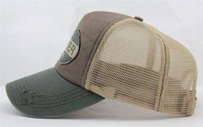 img 2 attached to 🧢 Vintage Mesh Trucker Hat - Men's Outdoor Sport Summer Baseball Cap by Home Prefer