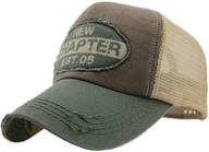 🧢 vintage mesh trucker hat - men's outdoor sport summer baseball cap by home prefer logo