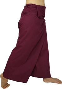 img 3 attached to 👖 Stylish and Comfortable Fisherman Pants for Plus Size Men and Women with Waist 61'