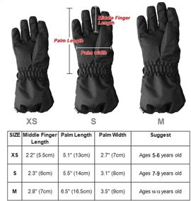 img 3 attached to Kids Winter Ski Gloves for Boys and Girls | AMYIPO Children Snowboard Gloves