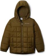 columbia boys' puffect ii puffer 🧥 jacket with full zip, water resistance, and insulation logo