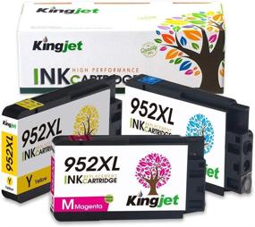 img 4 attached to 🖨️ Kingjet Compatible Ink Cartridge Replacement for HP 952, 952XL - Works with Officejet Pro 7720 7740 8210 8216 8702 8710 8715 8720 8725 8730 8740 Printers, 3 Pack (1 Cyan, 1 Magenta, 1 Yellow) - Updated December