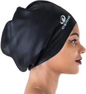 🏊 dsane extra large swimming cap for long thick curly hair & dreadlocks - keep your hair dry with special design for women and men logo