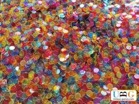 img 2 attached to Semi Clear Transparent Bingo Chips - 700 Colorful Board Game Markers, 3/4 Inch Bingo Supplies