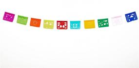 img 2 attached to Colorful Tissue Banner: Paper Full of Wishes Toda Ocasion Papel Picado, 4ft Long - 10 Small Panels