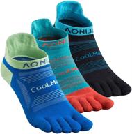 🧦 aomagic men & women's five toe socks: breathable & lightweight for running and hiking - value 3 packs логотип