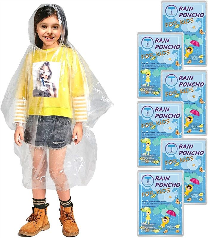 disposable including drawstring waterproof kids clear safety & security 로고