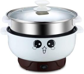 img 4 attached to Versatile Electric Skillet: 4-in-1 Multifunctional Cooker for Rice, Hotpot, Soup, Steaming, and More!