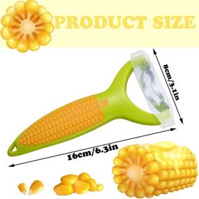 img 3 attached to 🌽 Versatile 3 PCS Corn Peeler & Cob Remover Set - Ergonomic Handle, Sharp Blade - Perfect for Corn, Fruits, Veggies, Potatoes - Ideal Tool for Home Kitchen or Restaurant