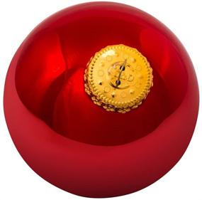 img 2 attached to 🎄 Shop the Kurt Adler 80mm Shiny Red Glass Ball Ornaments 4-Piece Box Set