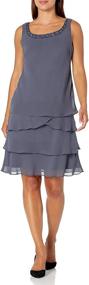 img 1 attached to Fashions Womens Embellished Tiered Regular