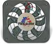 🔌 flex-a-lite 123 low-profile electric s-blade puller fan in black logo