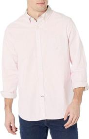 img 4 attached to Nautica Classic Stretch Gingham Sleeve Men's Clothing